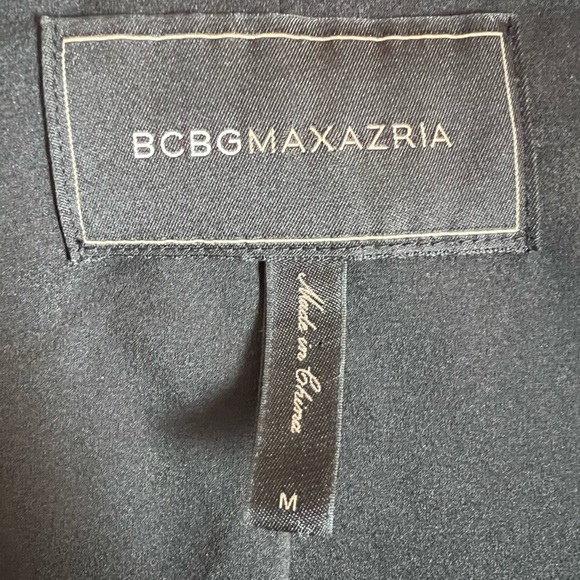 BCBGMAXAZRIA women Black Tailored Blazer with Notched Lapels/size M - Picture 12 of 12